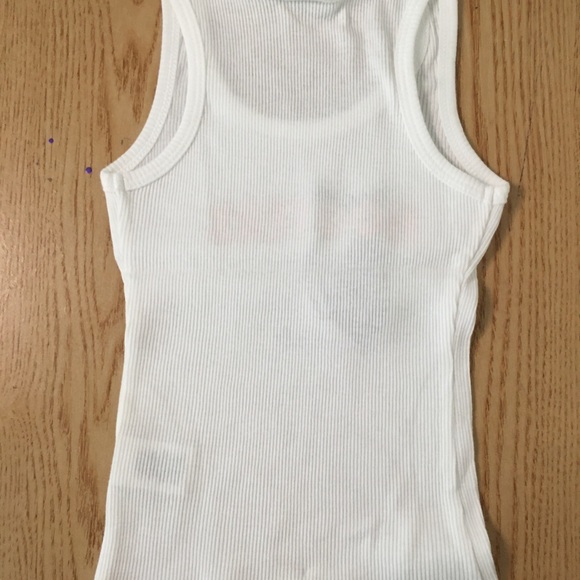 New Vintage Toddler Girls Ribbed Tank From Kirby Texas White Sizes 2-3T - Picture 6 of 9